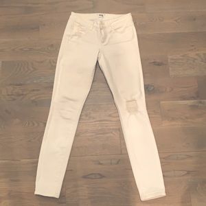 Paige white distressed jeans